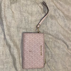 Pink Michael Kors Wristlet